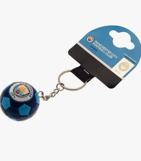 Manchester City FC Football Keyring