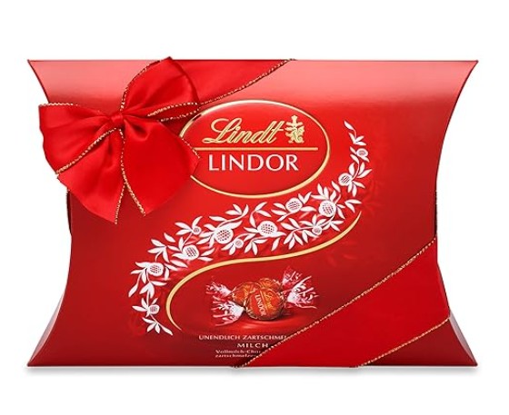 Lindt LINDOR Milchschokoladen-Kissenpackung - 325 g Geschenk