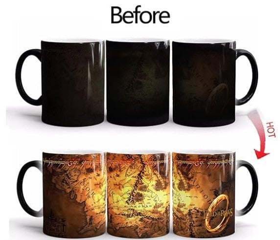 The Lord of the Rings Heat Sensitive Magic Mug - Colour Changing Coffee Cup - 350ml (12 oz)