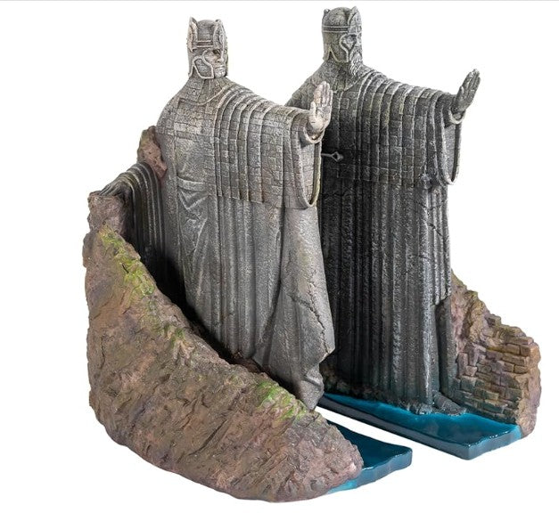 Lord of the Rings Argonath Bookends - LOTR Personalised Shelf Bookends - Hand Painted Resin