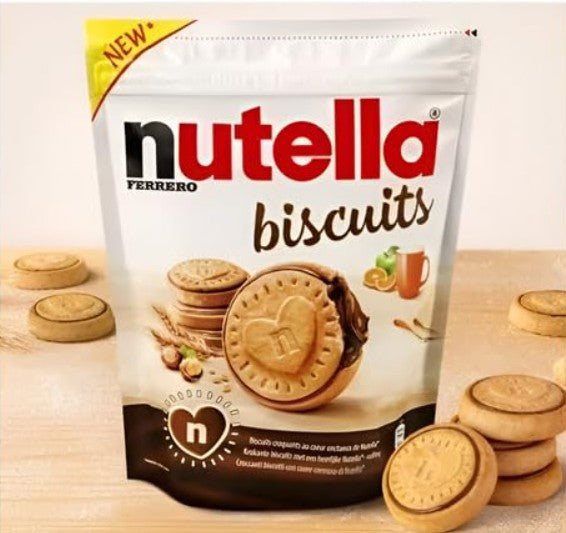 Ferrero Nutella Biscuits - Crispy Biscuit with Creamy Nutella Heart - 304g (22 Cookies)