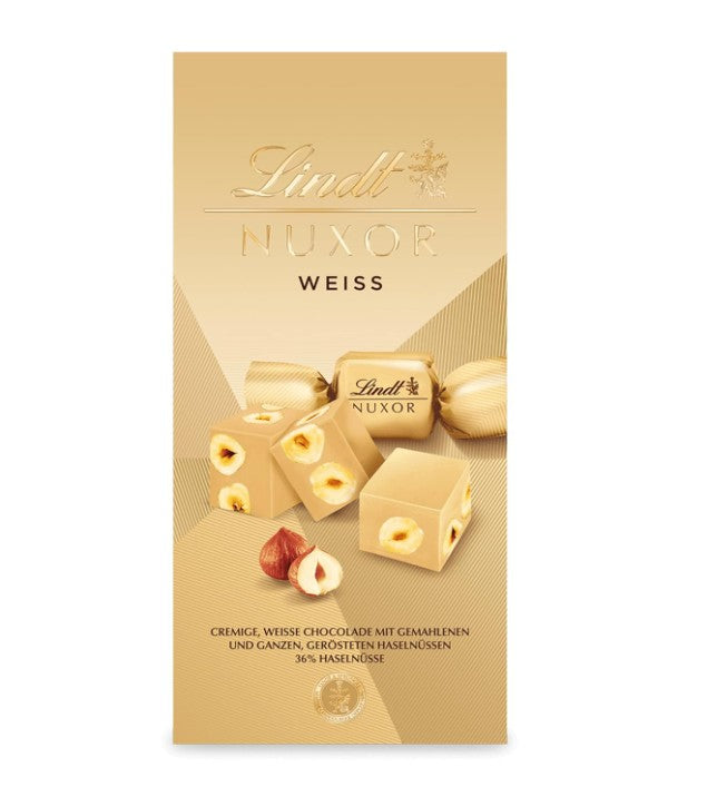 Lindt Nuxor Ganze Haselnüsse in weißer Schokolade 103 g