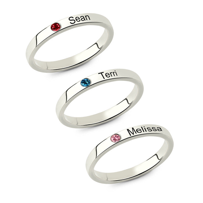 Personalized Couple Name Ring - Forever & Always