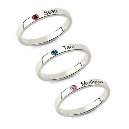 Personalized Couple Name Ring - Forever & Always