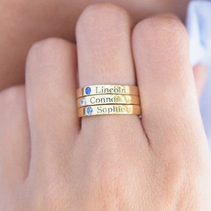 Personalized Couple Name Ring - Forever & Always
