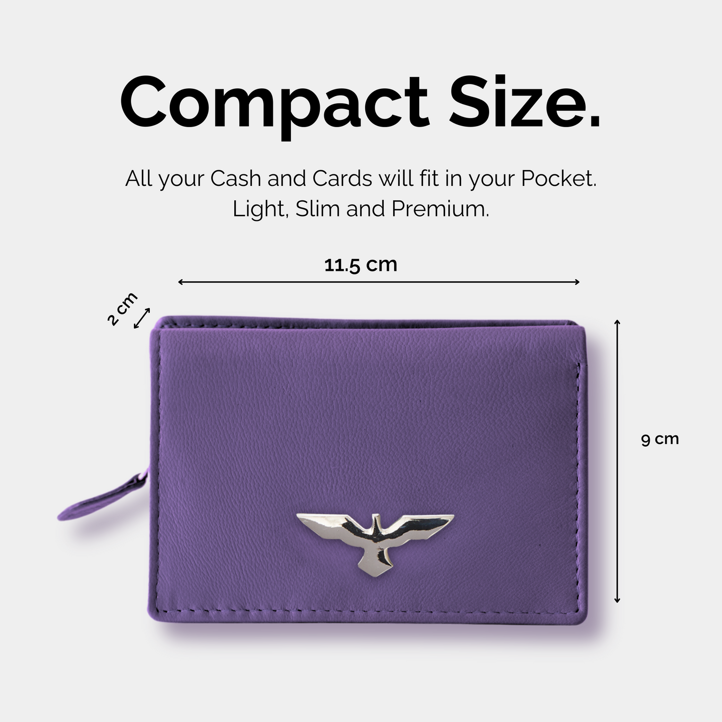 Kompakte Lederbrieftasche für Damen – Handgefertigte Raffinesse trifft auf praktische Organisation