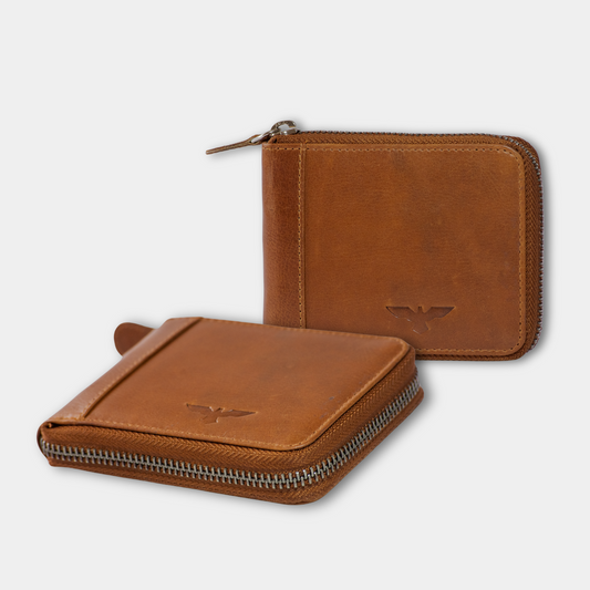 Camel Leather RFID Wallet - Style, Security & Practicality Combined