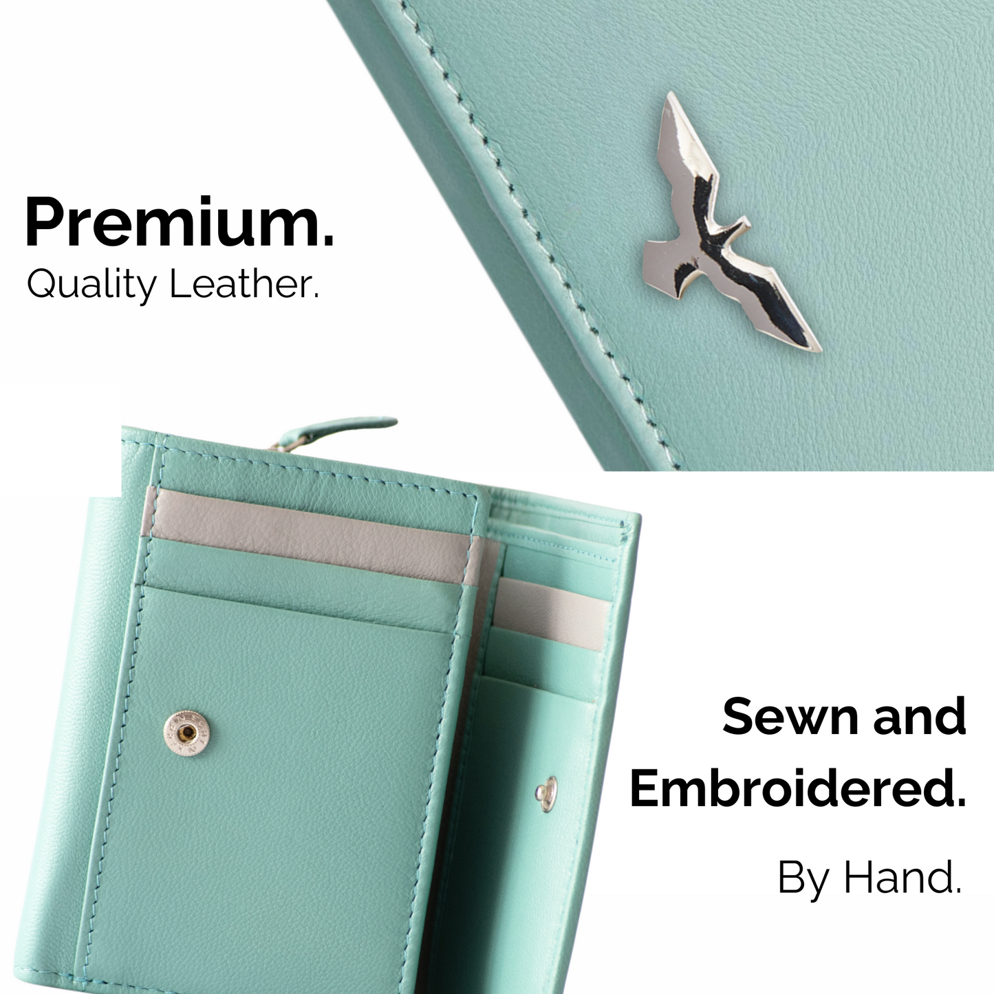 Elegant Navy Green Leather Wallet – Sophistication Meets Smart Organization
