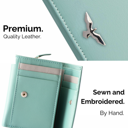 Elegant Navy Green Leather Wallet – Sophistication Meets Smart Organization