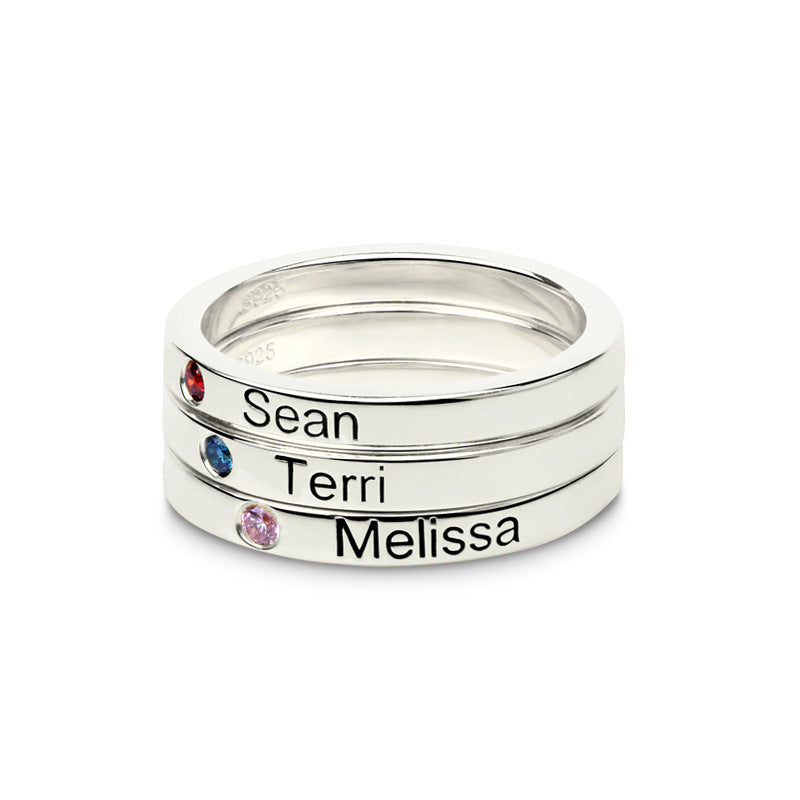 Personalized Couple Name Ring - Forever & Always
