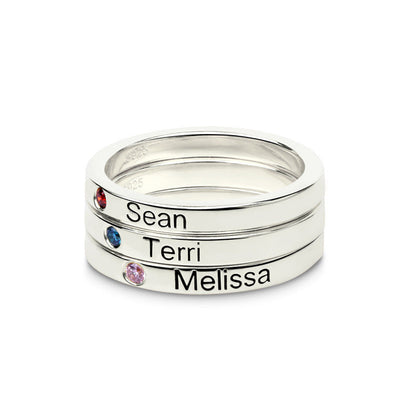 Personalized Couple Name Ring - Forever & Always