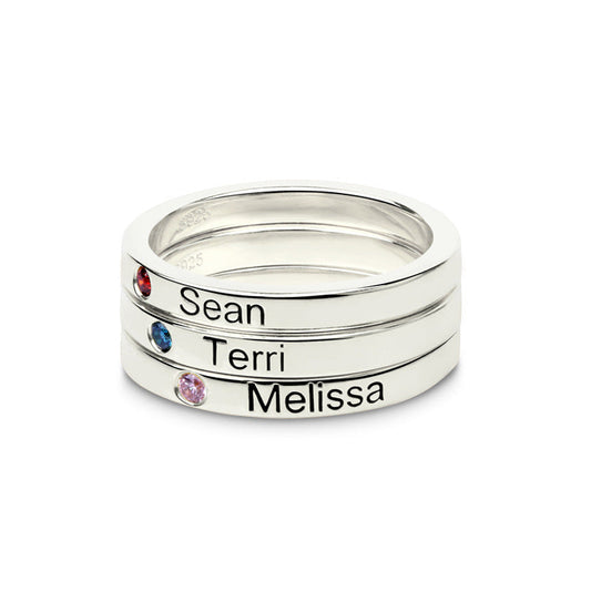 Personalized Couple Name Ring - Forever & Always
