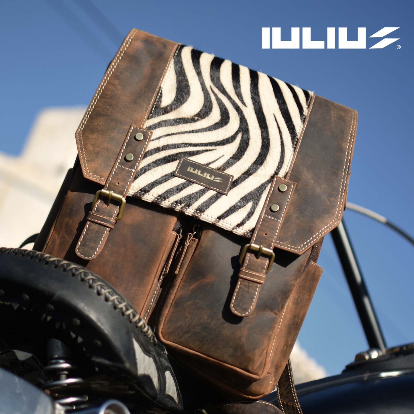 Wild &amp; Perfect Laptop-Rucksack aus Leder – Auffälliger Stil trifft auf authentische Handwerkskunst