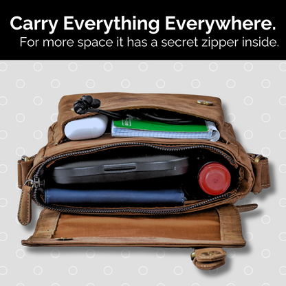 Zebra Print Cowhide Leather Bag - Stand out with wild style and organized grace