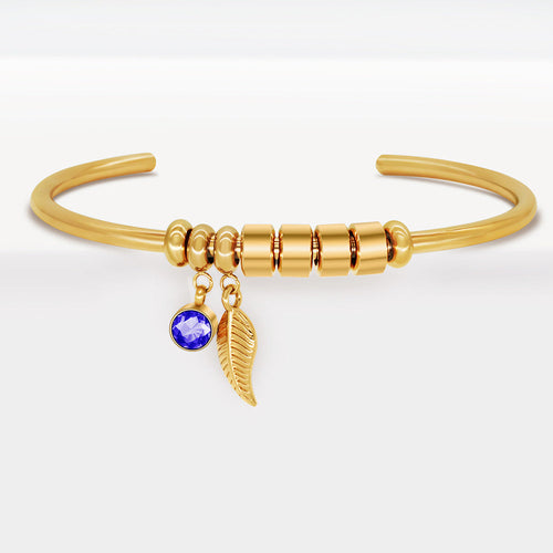 Personalisiertes Geburtssteinarmband mit Perlenschriftzug – Individueller Glanz, ganz nach Ihrem Geschmack!