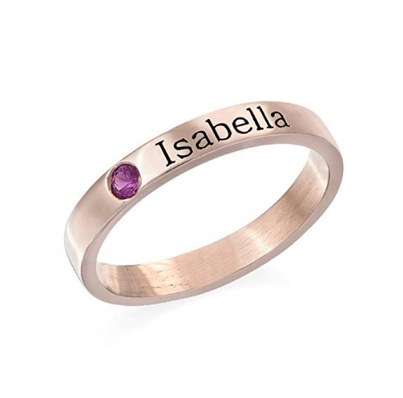 Personalized Couple Name Ring - Forever & Always