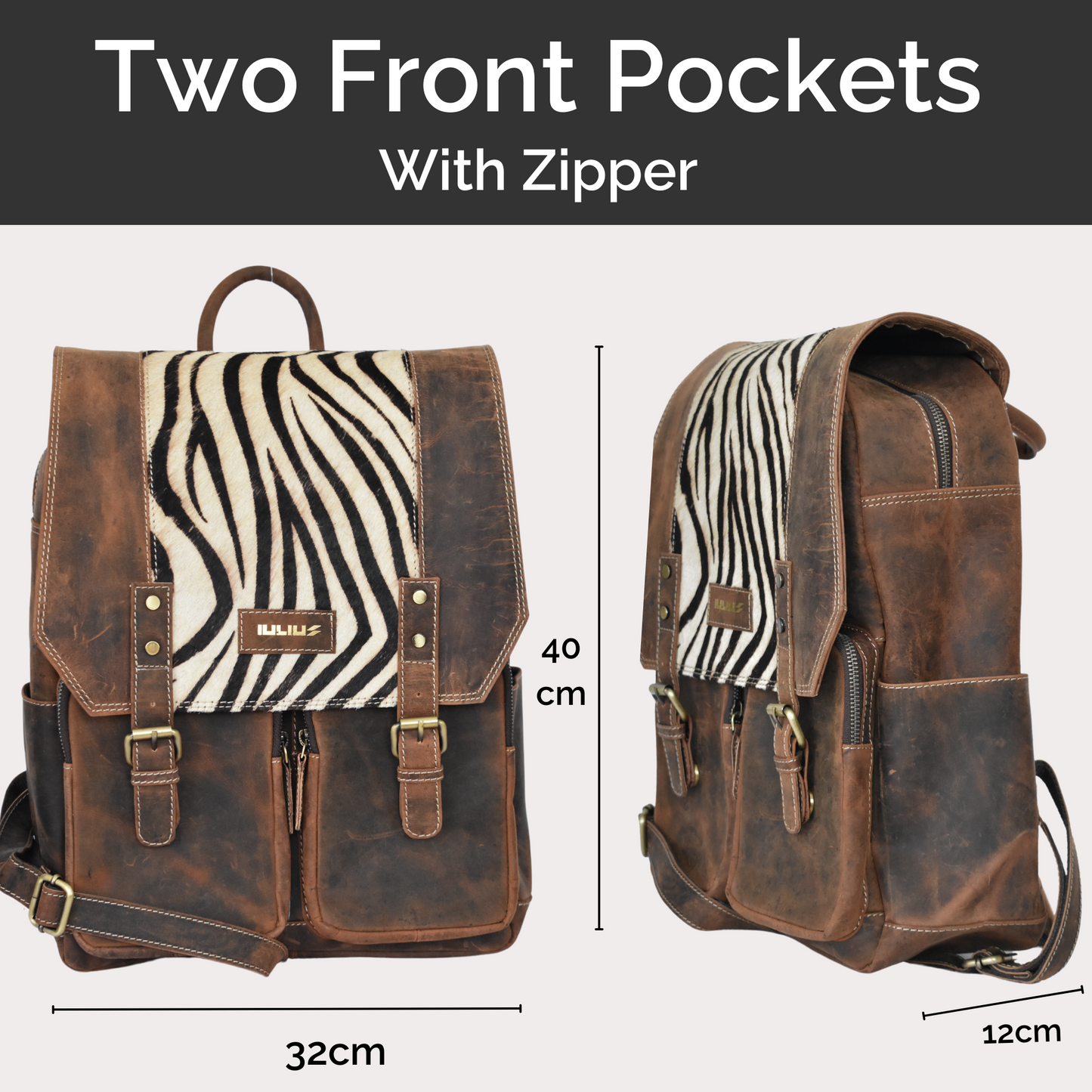 Wild &amp; Perfect Laptop-Rucksack aus Leder – Auffälliger Stil trifft auf authentische Handwerkskunst