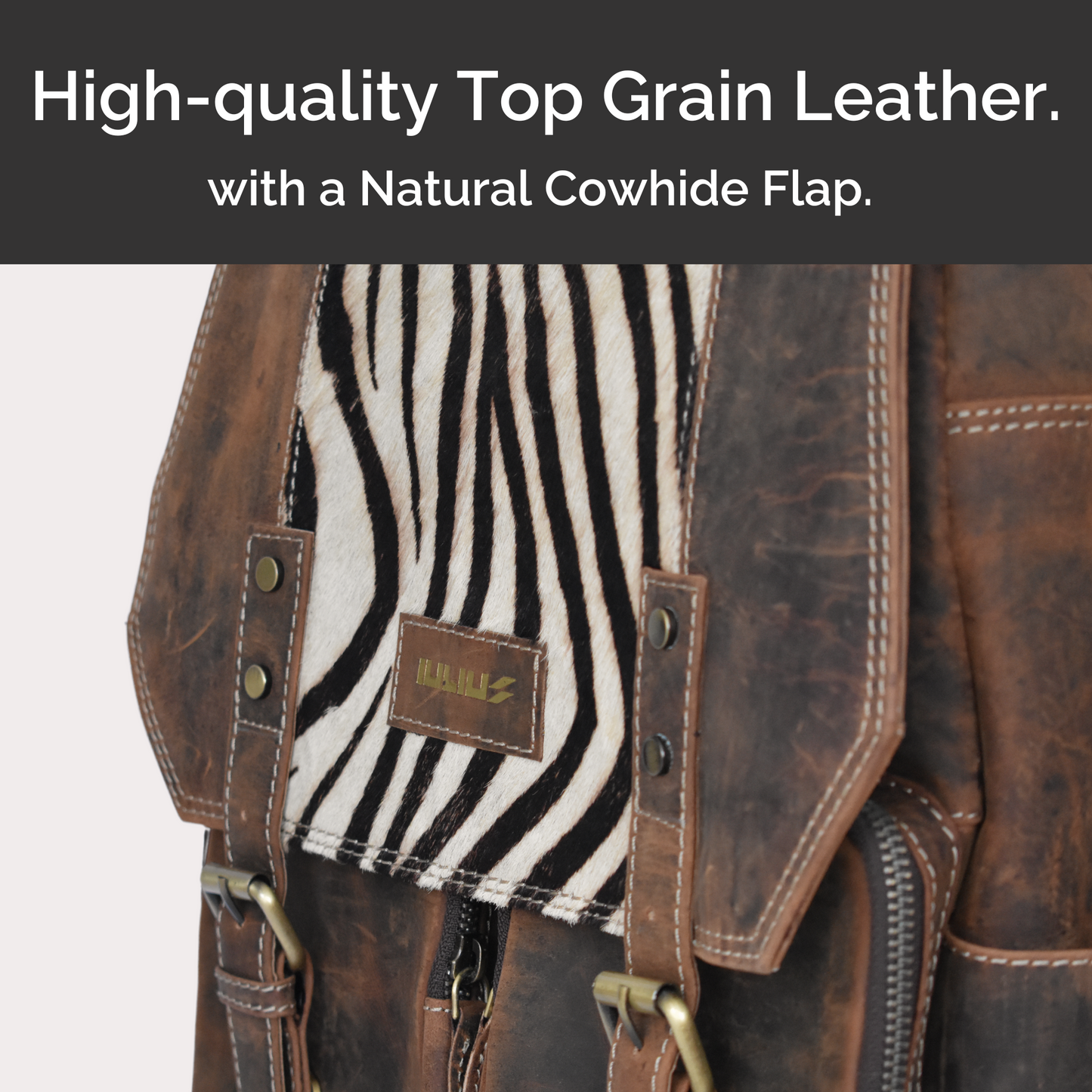 Wild &amp; Perfect Laptop-Rucksack aus Leder – Auffälliger Stil trifft auf authentische Handwerkskunst