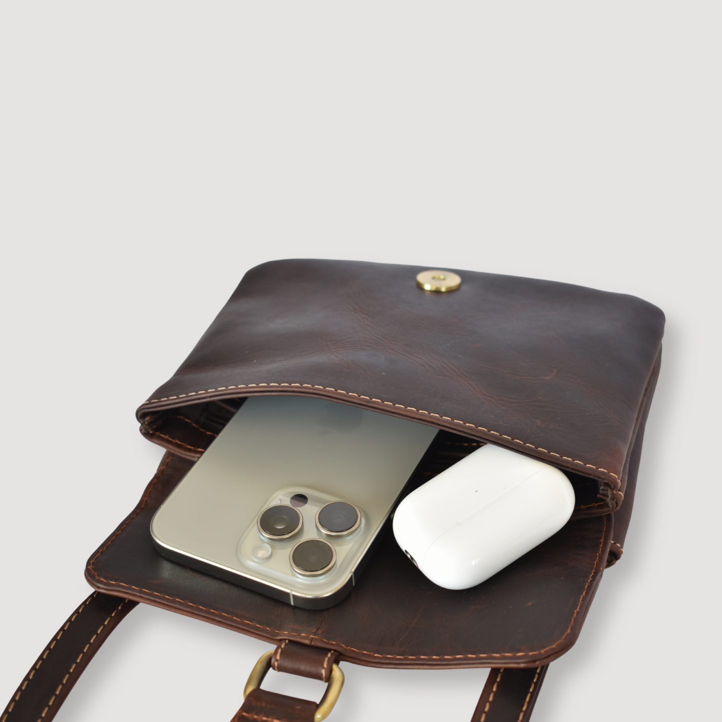 Mini Vintage Genuine Leather Handbag – Retro Style