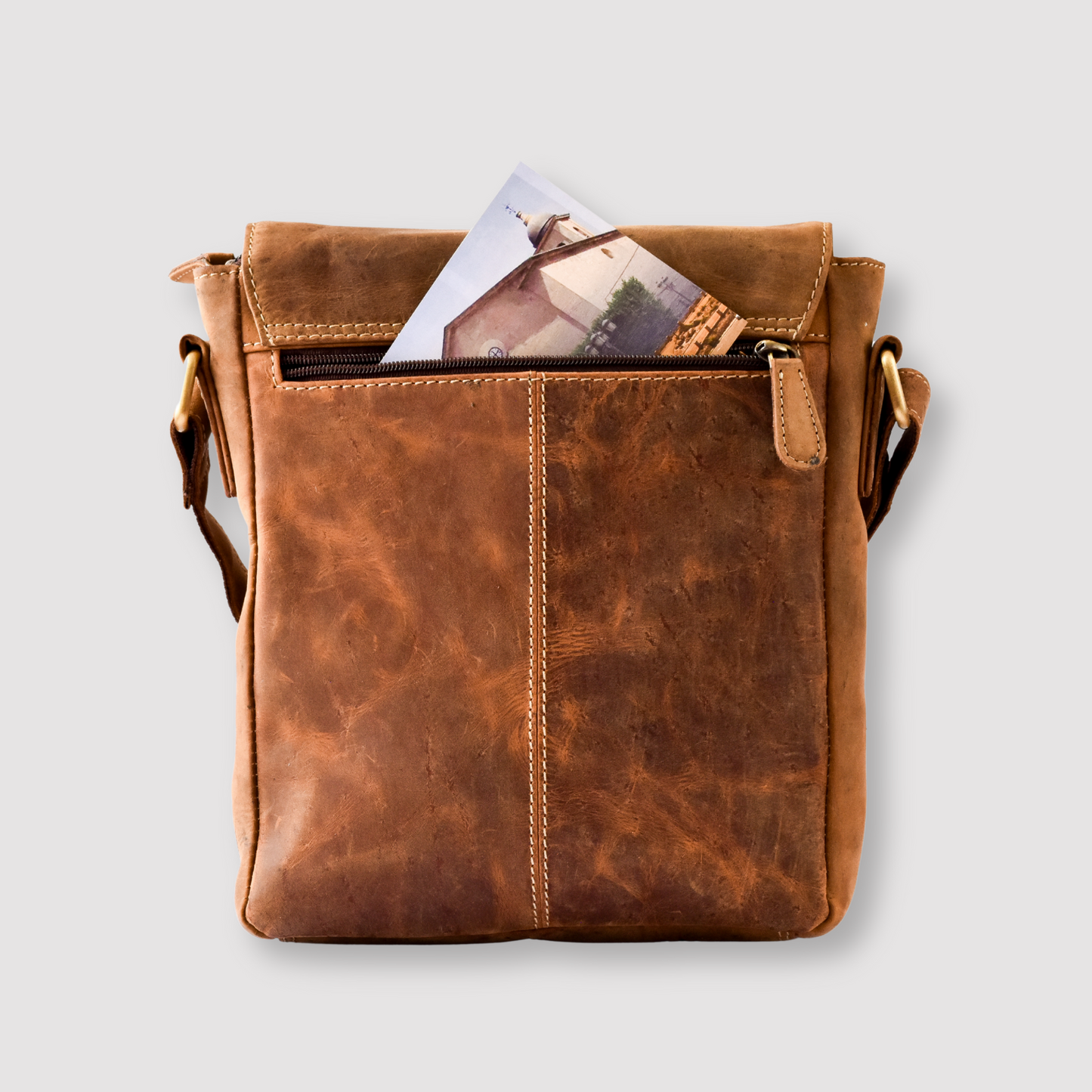 IULIUS Top Grain Genuine Leather Crossbody Bag - Stylish and Bold