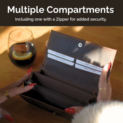 IULIUS Ledergeldbörse mit Zebramuster – kühne Eleganz trifft auf zeitlose Handwerkskunst