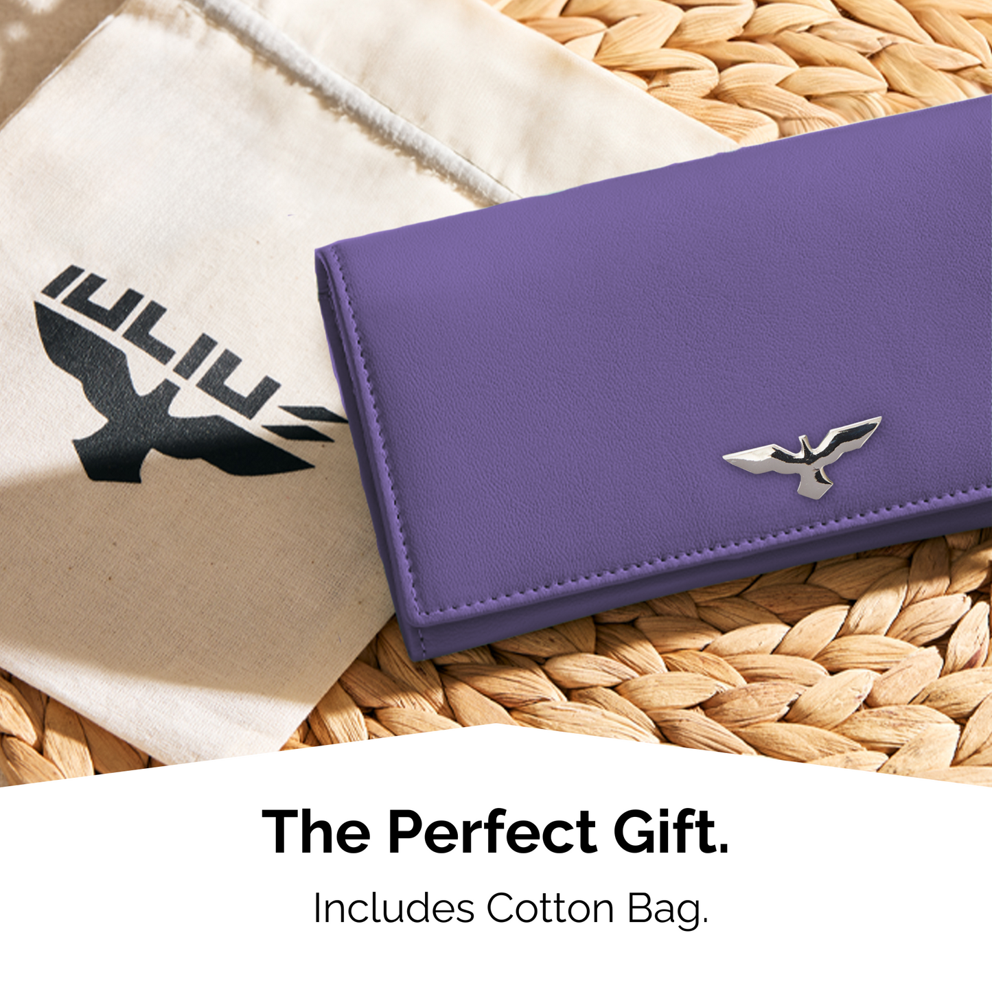 Edle Geldbörse aus lila Leder – Funktionale Eleganz mit Persönlichkeit