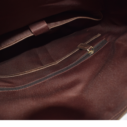 Classic Roll-Top Leather Laptop Backpack — Elegant Functionality for Everyday & Travel