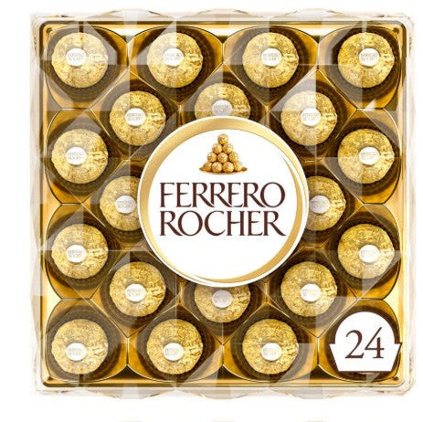 Ferrero Rocher Pralinen – Premium-Geschenkbox mit 24 Stück