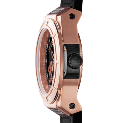 Otto Black Rose Gold — Precision in Sleek Black