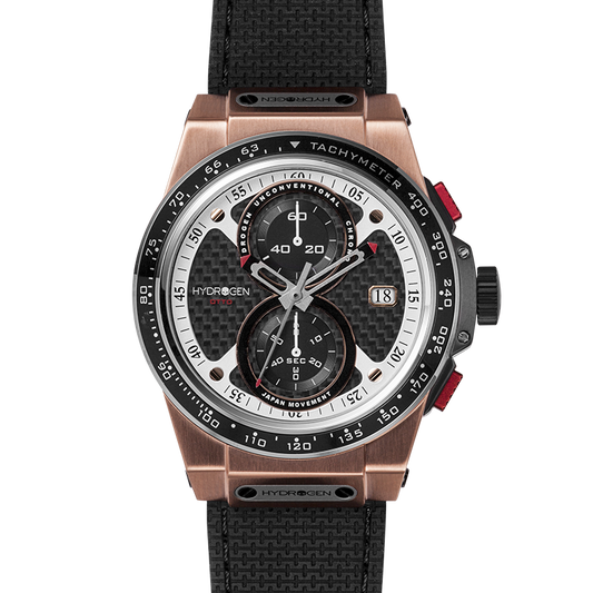Otto Chrono Black Rose Gold -  Bold Design Meets Sporty Elegance