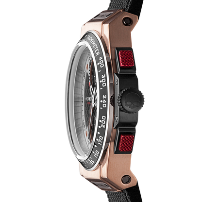 Otto Chrono Black Rose Gold -  Bold Design Meets Sporty Elegance