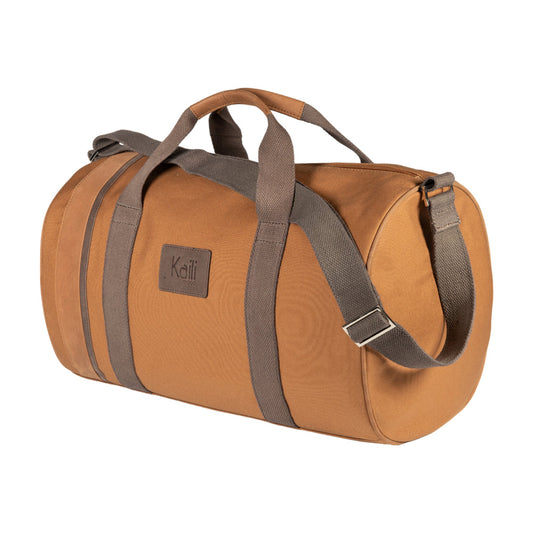 Cotton Canvas & Genuine Leather Travel Duffel Bag - Timeless style built for the journey