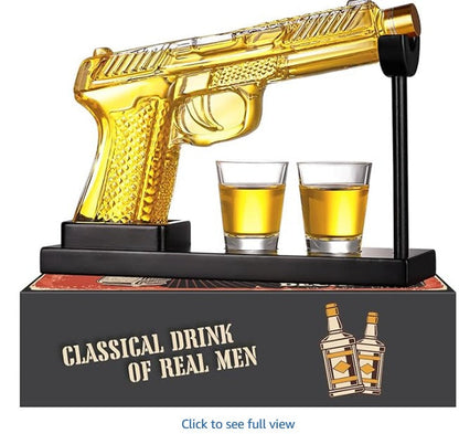Premium Whisky Decanter Set - with Shot Glasses & Accessories