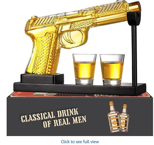 Premium Whisky Decanter Set - with Shot Glasses & Accessories