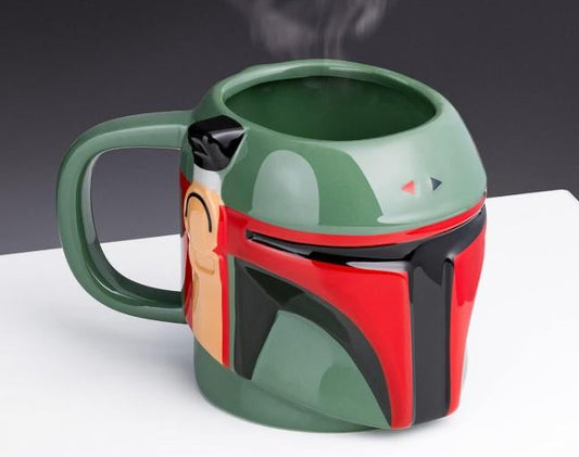 Paladone Boba Fett Helmet Shaped Ceramic Coffee Mug - Official Star Wars