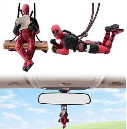 Deadpool Car Decoration Interior Mirror Pendant - Pack of 2 Anime Rear View