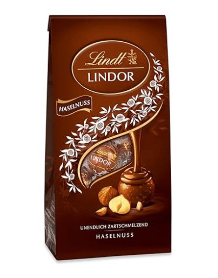 Lindt LINDOR Hazelnut Milk Chocolate Balls - 137g Bag