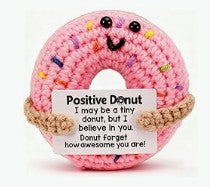 Positive Potato Pocket Hug – Handgehäkelter Donut