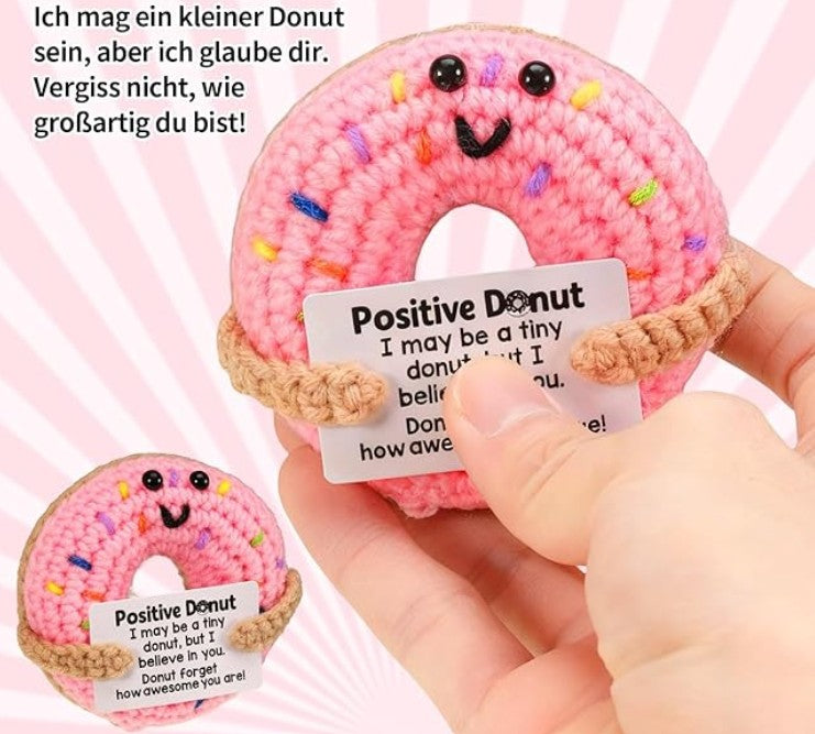 Positive Potato Pocket Hug – Handgehäkelter Donut
