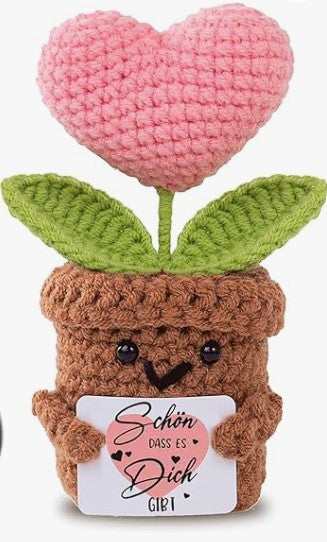 Vielen Dank für Ihren Besuch – Handgefertigtes Sonnenblumen-Geschenkset mit Glücksbringer