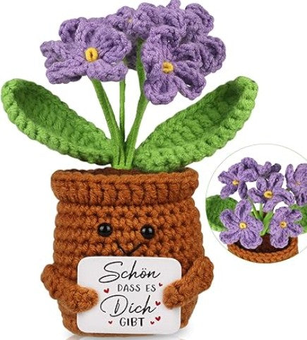 Beautiful That There Is You - Handmade Purple Flower Doll Thank You Gift