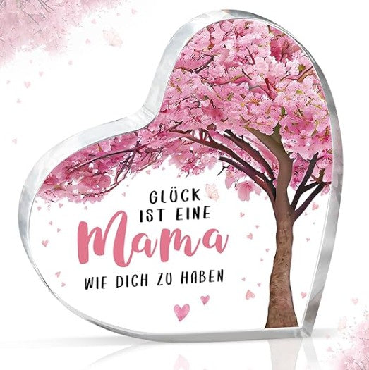 Best Mum - Heart-Shaped Acrylic Home Decoration Gift