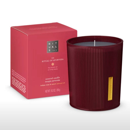 RITUALS The Ritual of Ayurveda Scented Candle - Indian Rose and Sweet Almond Oil - Up to 50 Hours Burn Time