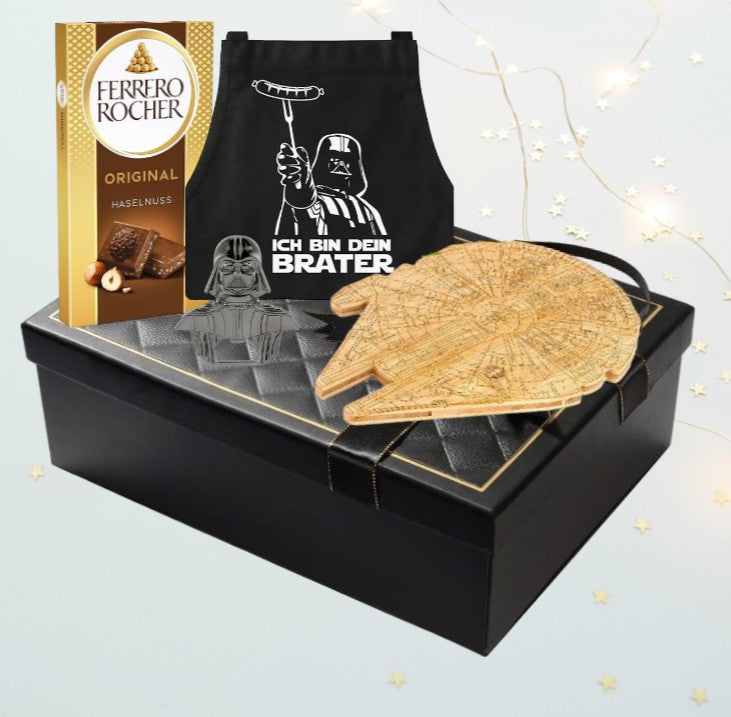 Star Wars Grillmeister-Traum – Grillschürze, Küchenutensilien &amp; Ferrero Rocher
