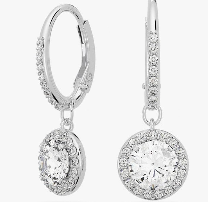 Swarovski Una Angelic Ohrringe Weihnachtsgeschenkbox – mit Glücksbringer „Positiver Freund“ und LINDOR Präsent Milch Klassik