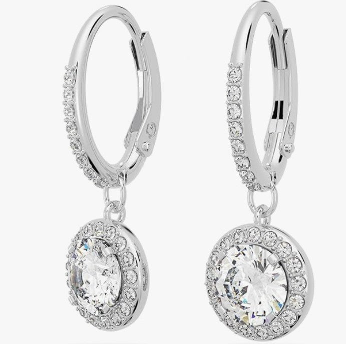 Swarovski Una Angelic Ohrringe Weihnachtsgeschenkbox – mit Glücksbringer „Positiver Freund“ und LINDOR Präsent Milch Klassik