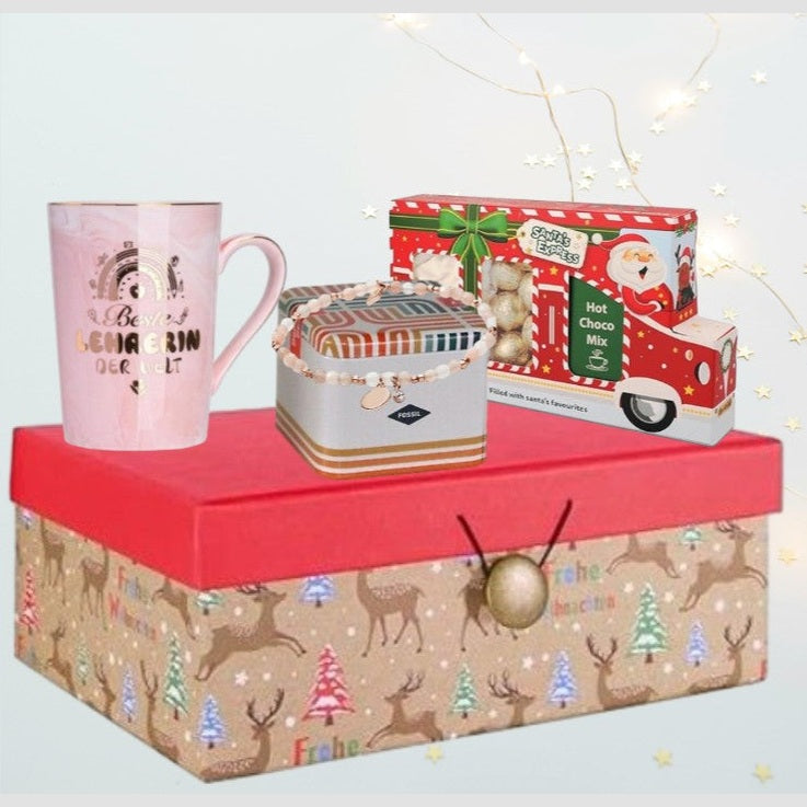 Weihnachtsgeschenkbox für Lehrer – „Bester Lehrer“-Set