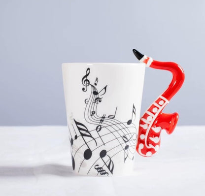 Music Teacher Gift Box - Heart Plaque & Saxophone Mug