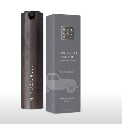 Homme Car Perfume Set - Cedarwood & Musk with Wooden Holder