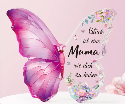 Butterflies Acrylic Plaque – Glück ist eine Mama wie dich zu haben